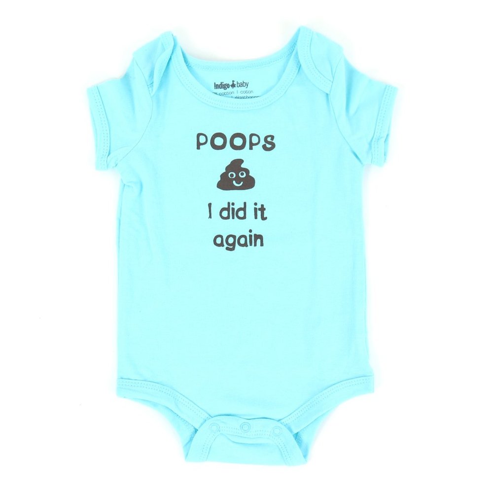 INDIGO BABY onesie, size 6-12M